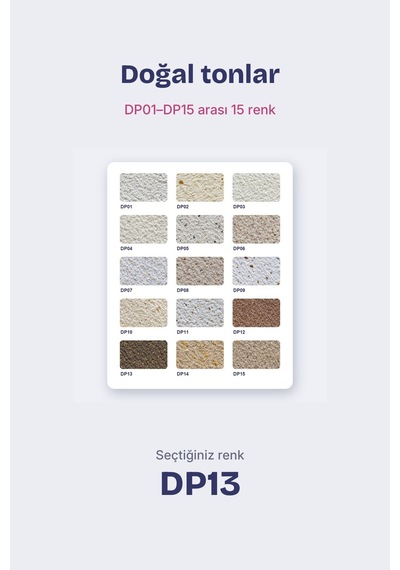 Depka Pamuk Sıva Dp13 2 Kg 7-8 M² İpek Sıva Alternatifi Isı Ve Ses Yalıtımlı Dekoratif Sıva