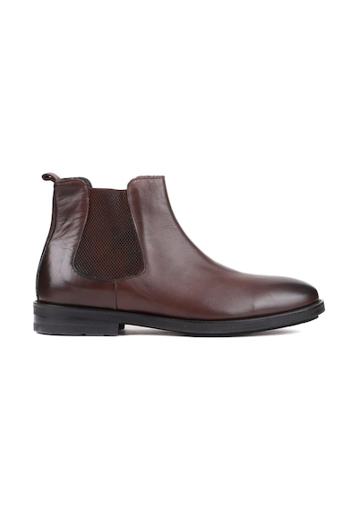 Shoetyle - Kahverengi Deri Erkek Chelsea Bot 250-201-899 Kahverengi