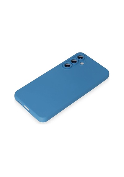Newface - 847 - Samsung Galaxy S24 Kılıf Nano İçi Kadife Silikon - Edntrend - - Mavi