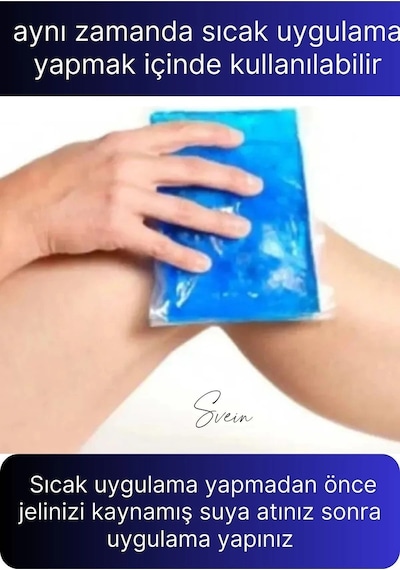 5'li Avantaj Küçük Boy Soğuk Sıcak Kompres Buz Jel Termojel El Ayak Diz Tekrar Kullanılabilir Çok Renkli