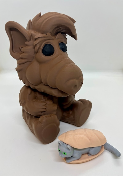Alf 3d Figürü Kedi İle