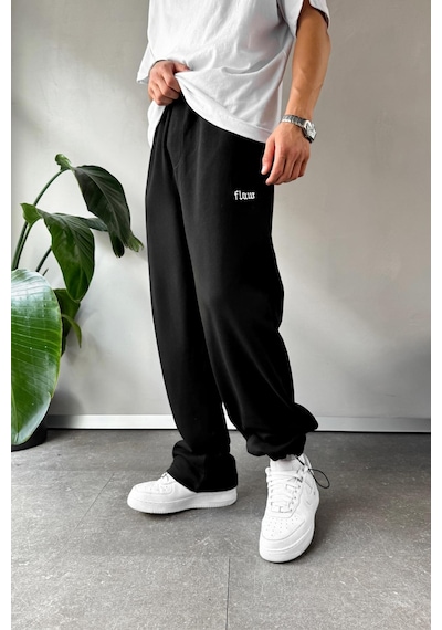 Flaw Atelier Baggy Eşofman Altı Siyah Siyah