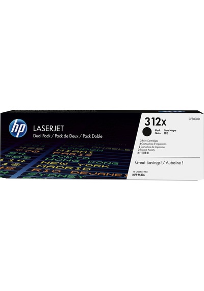 Hp 312X-Cf380Xd Siyah Toner Yüksek Kapasiteli 2'Li Paket