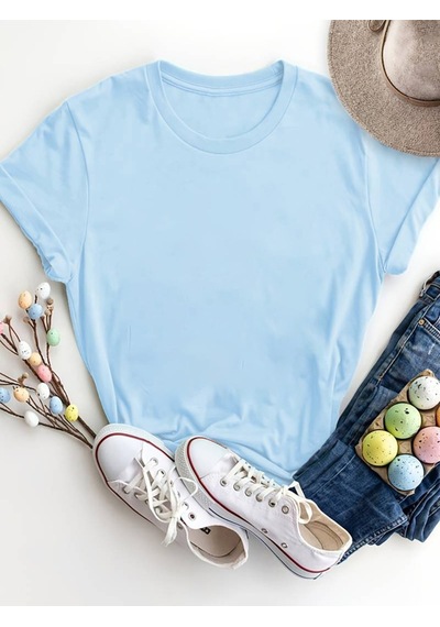 Uyguntarz California Baskılı Unisex Oversize Tshirt Bebe Mavisi