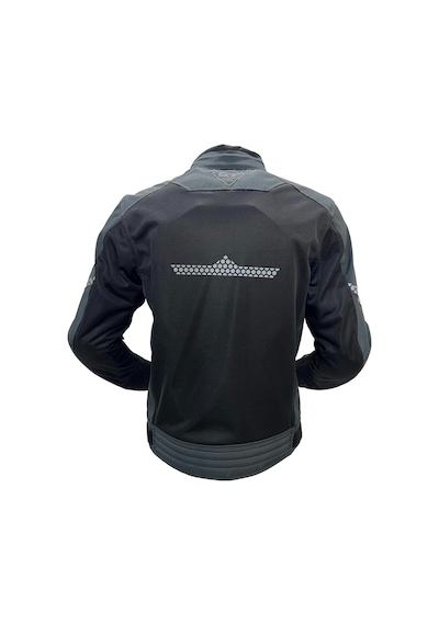 Forte Gt Black Stone Yazlık Motosiklet Mont Gri - Siyah