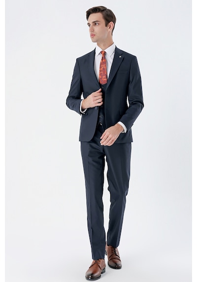 İmza Lacivert Mono Yaka Çift Yırtmaç Yelekli 6 Drop Slim Fit Dar Kesim Basic Takım Elbise 1001240186-lacivert Lacivert İmza Lacivert Mono Yaka Çift Yırtmaç Yelekli 6 Drop Slim Fit Dar Kesim Basic Takım Elbise 1001240186-lacivert Lacivert