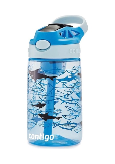 Contigo Gizmo Flip Pro Sharks Tritan Çocuk Suluğu 420ml - Açık Mavi Açık Mavi