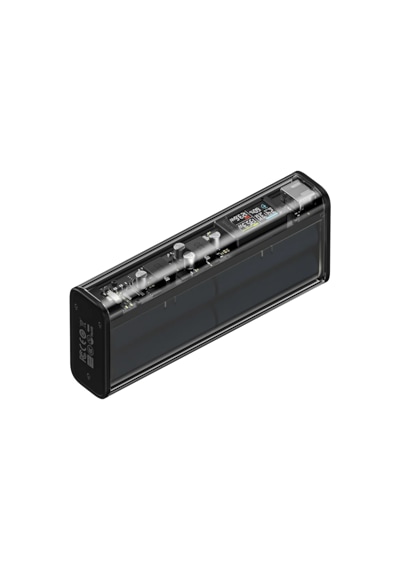 Sharge 140W - Yüksek Güçlü ve Şeffaf Tasarımlı Powerbank - Siyah
