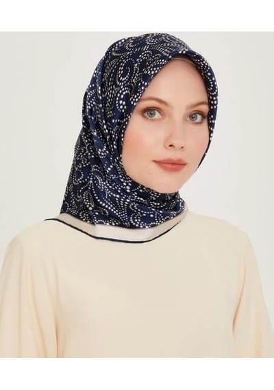 Armine İpek Eşarp 2025 Kış - 9246-07 Lacivert Twill Lacivert