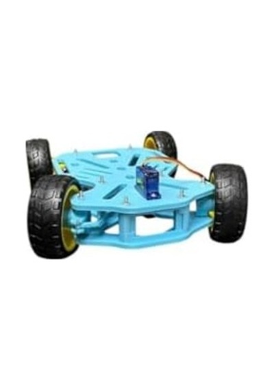 Arduino Uyumlu Ön Tekerleri Dönebilen 4wd Robot Araba Platform Kiti Seti Monte 7/8 Yaş