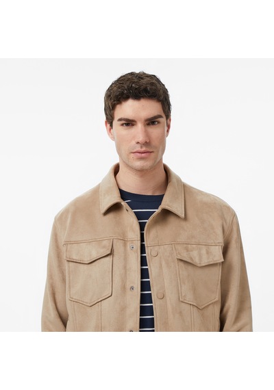 Nautıca Nautica Erkek Bej Regular Fit Süet Ceketdüzj65016t