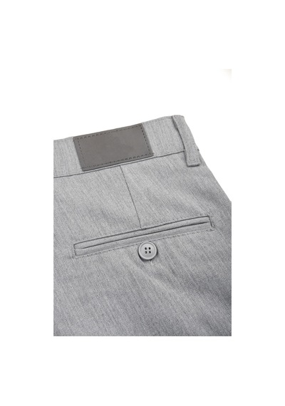 Deepsea Erkek Gri Modern Fit Likralı Kumaş Pantolon Günlük & Ofis Kullanımı 2602020 Gri