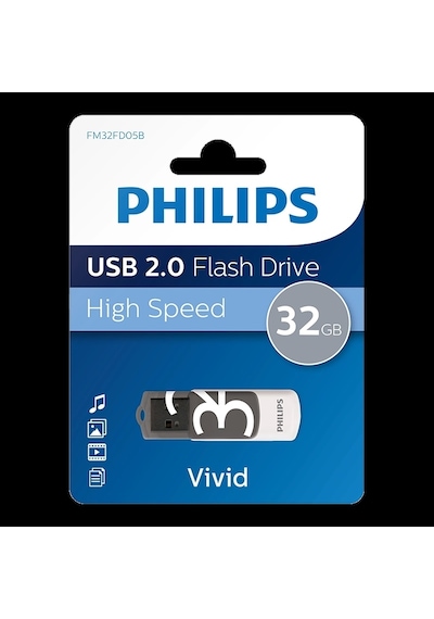 Phılıps 32gb Usb 2.0 25/10mb/s Fm32fd05b/00
