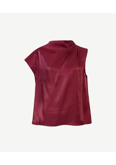 Yargıcı Regular Kayık Yaka Kısa Kol Bluz 26kkbl6037x 016 Bordo