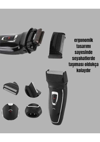 Ceylan Adam Kablosuz Kuru Tıraş Makinesi Folyo Başlıklı