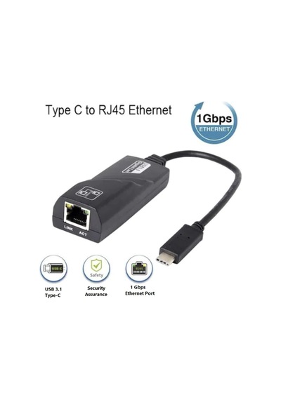 Usb3.1 Type -C 10/100/1000 Gigabit Ethernet Adaptörü