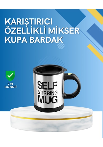 Çift Katmanlı Termos Özellikli Karıştırma Motorlu Kupa 11