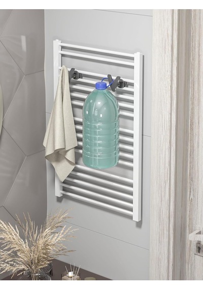 Banyo Askısı,mutfak Askısı,bornoz Askısı,havlu Askısı, Havlupan Üzeri Askı Kayma Düşme Yapmaz 2 Adet Antrasit Cok Renkli
