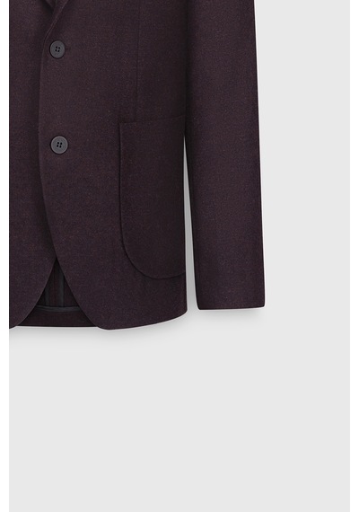 Ac&Co / Altınyıldız Classics Erkek Bordo Yünlü Slim Fit Dar Kesim Mono Yaka Torba Cepli Ceket Bordo Ac&Co / Altınyıldız Classics Erkek Bordo Yünlü Slim Fit Dar Kesim Mono Yaka Torba Cepli Ceket Bordo