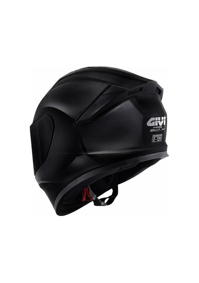 Gıvı 50.x Siyah Kask Siyah Vizör + Şeffaf Vizör Siyah