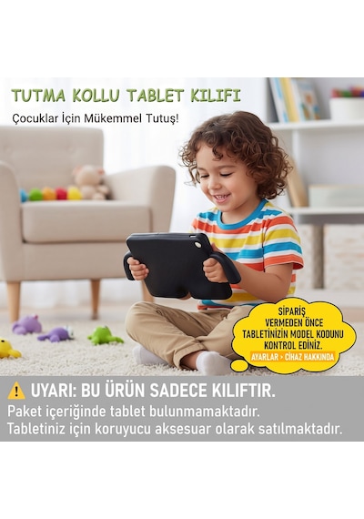 Caseonn Xiaomi Pad 5 / Pad 6 Kılıf Tutma Kollu Silikon Mor Diğer