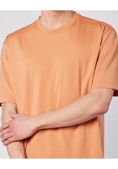 Kappa Logo Adam Erkek Camel Oversize Tişört