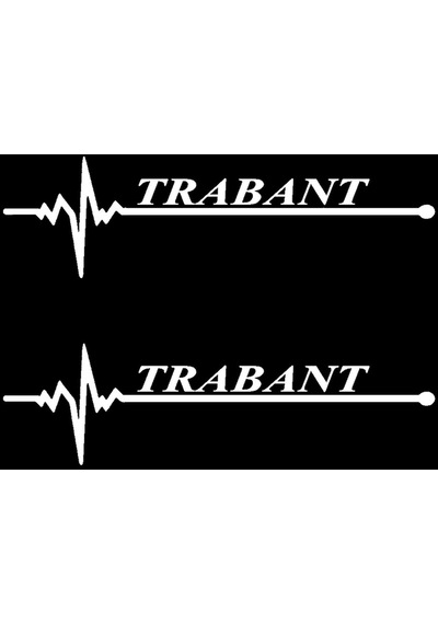Nabız Ritm Oto Cam Sticker-miyrem Trabant 30 X 8 Cm