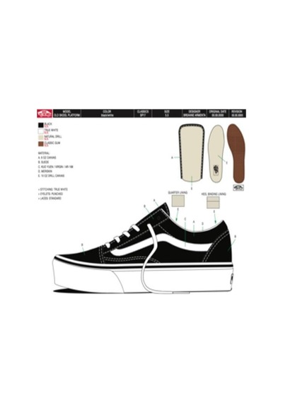 Ua Old Skool Platform Uniseks Çok Renkli Spor Ayakkabı - Vn0a3b3u Çok Renkli