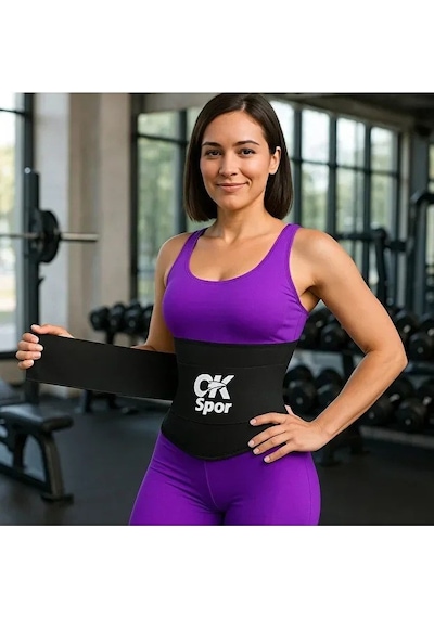 Sharpener Tummy Wrap Bel Korsesi 4 Mt Ayarlanabilir Bel İncelten, Ve Sıkılaştırıcı Waist Trainer Siyah