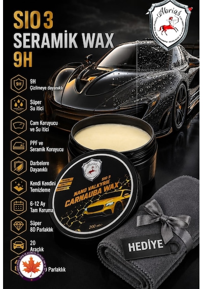 Sıo3 Nano Valkyrie Seramik Carnauba Wax 9h 200gr