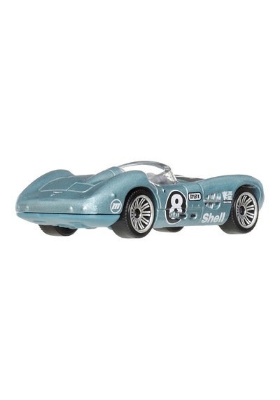 Matchbox 1956 Aston Martin Dbr1 - Exclusive Themed Metalik Mavi-gri 1/64 Diecast Model Araba Çok Renkli