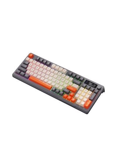 M96 Kablosuz 2.4ghz Kablosuz + Bt Çift Modlu Klavye Led Ekranlı Oyun Klavyesi İle Pbt Knob Rainbow M96 Kablosuz 2.4ghz Kablosuz + Bt Çift Modlu Klavye Led Ekranlı Oyun Klavyesi İle Pbt Knob Rainbow