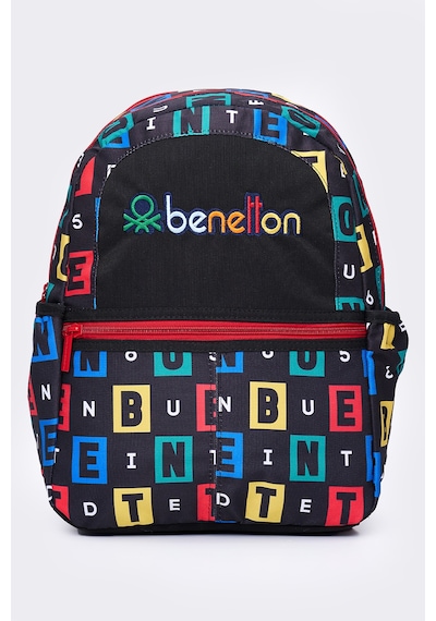 United Colors Of Benetton Erkek Çocuk 3'lü Okul Seti İlkokul Çantası & Beslenme & Kalemlik 13169 Siyah
