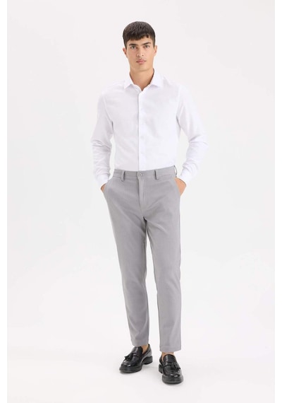 DeFacto Tailored Fit Normal Kesim Düz Paça Her Yöne Esneyen Yazlık Kumaş Pantolon -  C7508AX25SPGR370