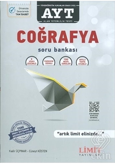 AYT Coğrafya Soru Bankası  -  Kadir Üçpınar  -   Cüneyt Kösten  -  Limit Yayınları