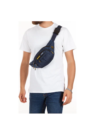 Newish Polo Unisex Lacivert Su Geçirmez Usb Ve Kulaklık Girişli Bel Ve Omuz Çanta Freebag Lacivert.