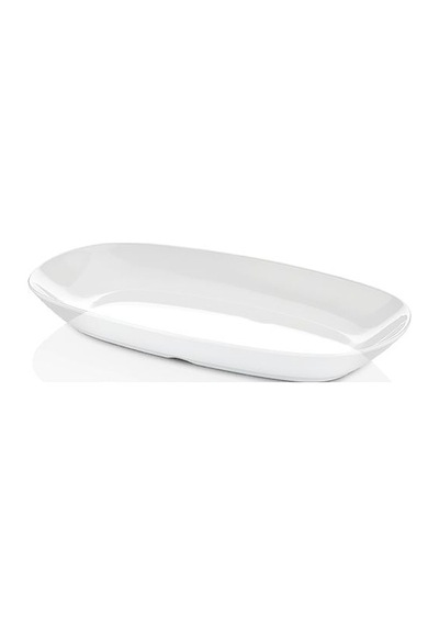 Melamin Oval Kayık Tabak 15 Cm 12 Adet Beyaz