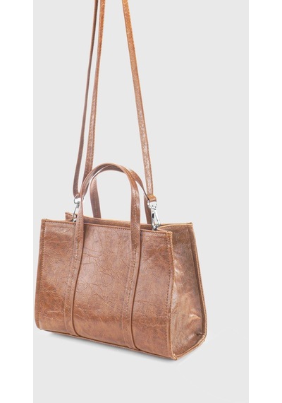Housebags Deri Görünümlü Çift Askılı Tote Bag 253 001