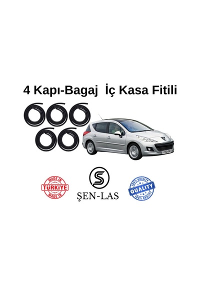 Peugeot 207+ Station Wagon Şen-las 4 Kapı + Bagaj Fitili Şl14811