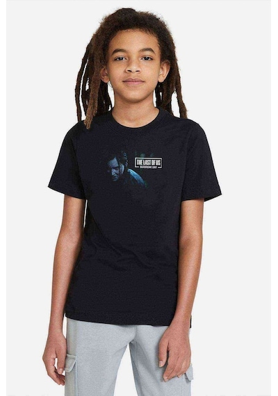 Tshirthane The Last Of Us Outbreak Day Baskılı Unisex Çocuk Siyah T-Shirt (534618563)