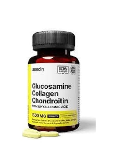 Anocin Glucosamine Chondroitin Msm Kolajen Curcumin Tablet 1500 Mg 30 Tablet
