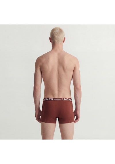 Jack & Jones Erkek Siyah Logolu 3'lü Boxer Paketi - Sense - 12081832 Scarab