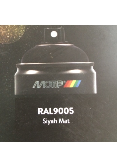 Motip Carat 400 ML Sprey Boya-mat Siyah-ral9005 Germany