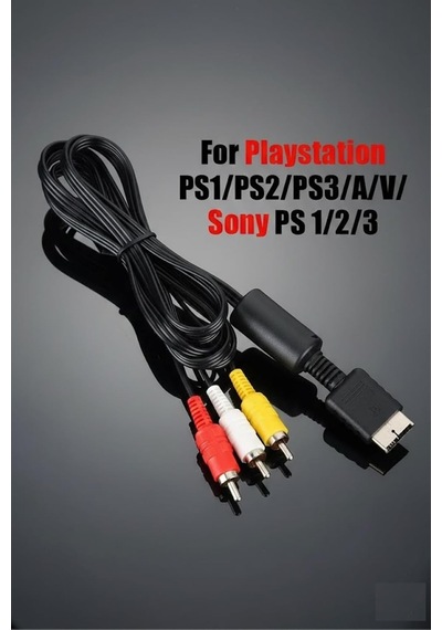 Yeni 2023 Av Ses Video Tv Adaptörü Kablosu X-box Ps2/3 Av Lcd Tv 3rca Scart Lale Bağlantı Kablosu