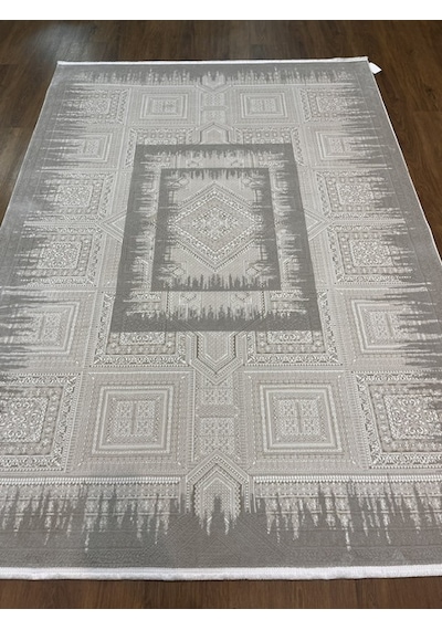 Işıltılı Bej Renkli Salon Halısı 160x230 Krem Bej
