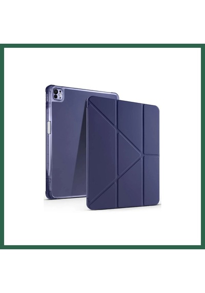 Vıntessy İpad Air 13 2024 Kılıf Kalemlikli Mars Tablet Kılıfı - Lacivert Bzs01