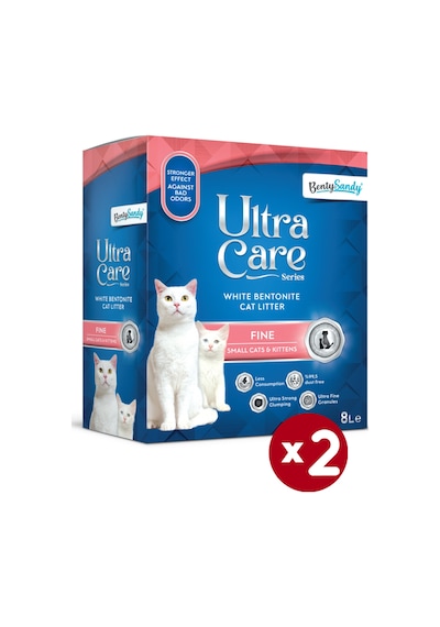 Benty Sandy Ultra Care Series İnce Taneli Kedi Kumu 2 x 8 L