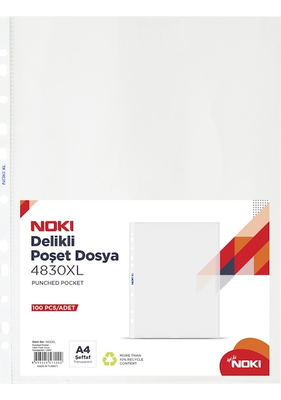 Noki Poşet Dosya Xl 100 Lü 4830xl