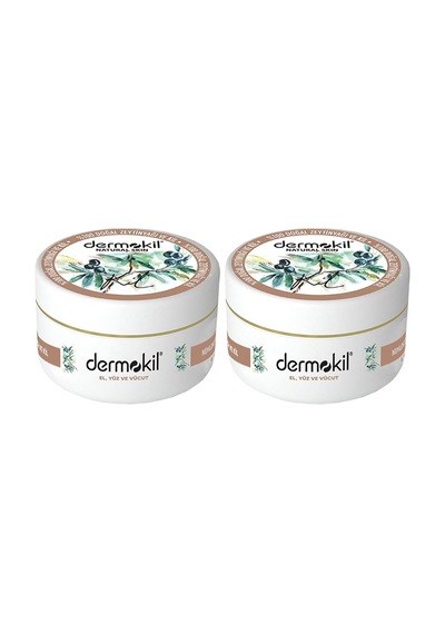 Dermokil Zeytinyağlı Yüz, Vücut ve Doğal El Kremi 300 ml x 2 Adet
