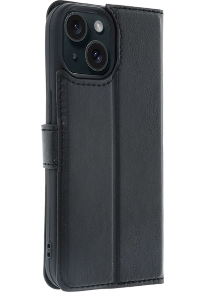 Newface - 328 - Apple Apple iPhone Uyumlu 15 Trend S Plus Kapaklı Kılıf - Glblseme - - Siyah Sıyah